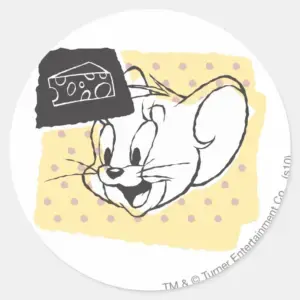 Jerry Cheese Classic Round Sticker