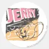 Jerry Face On Cheese Classic Round Sticker