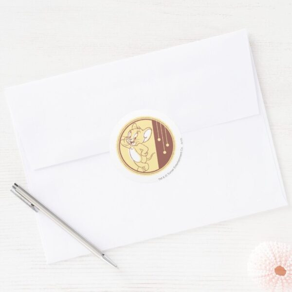 Jerry In Circle Classic Round Sticker