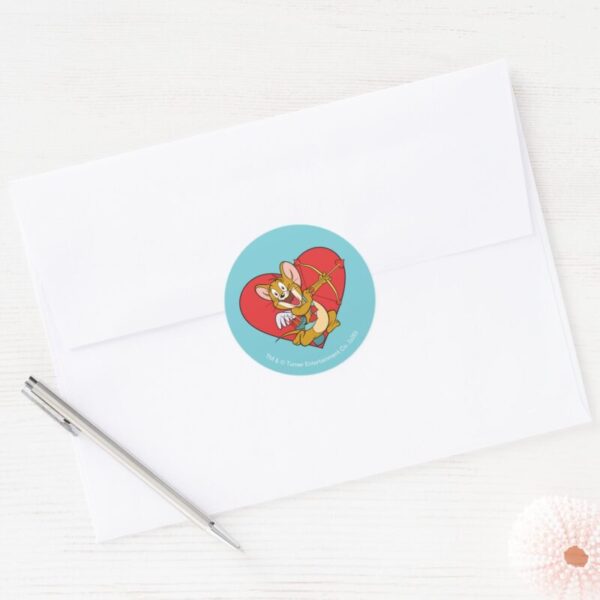 Jerry_Mouse_Dressed_as_Valentine_Cupid_Classic_Round_Sticker_3 Jerry Mouse Dressed As Valentine Cupid Classic Round Sticker