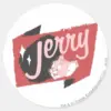 Jerry Red And Black Logo Classic Round Sticker