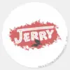 Jerry_Silhouette_Logo_Classic_Round_Sticker_1 Jerry Silhouette Logo Classic Round Sticker