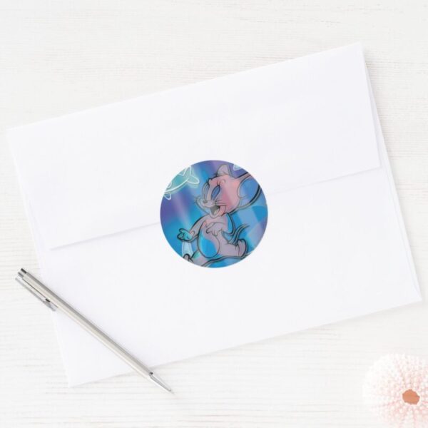 Jerry_Trippy_Fish_Classic_Round_Sticker_3 Jerry Trippy Fish Classic Round Sticker