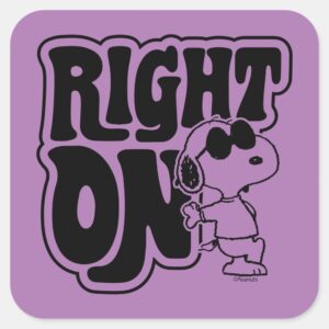 Joe_Cool_-_Right_On_Square_Sticker_1 Joe Cool Right On Square Sticker