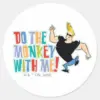 Johnny_Bravo_-_Do_The_Monkey_With_Me!_Classic_Round_Sticker_1 Johnny Bravo Do The Monkey With Me Classic Round Sticker