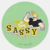 Johnny Bravo Hey There Sassy Classic Round Sticker