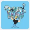 Johnny Bravo Palm Tree Name Square Sticker