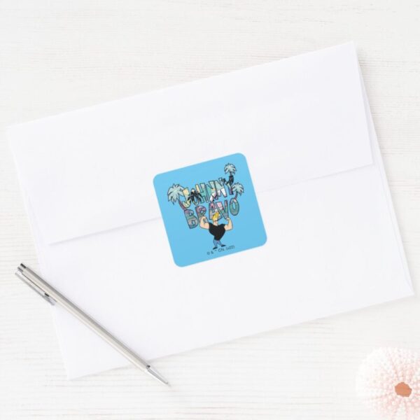 Johnny_Bravo_Palm_Tree_Name_Square_Sticker_3 Johnny Bravo Palm Tree Name Square Sticker
