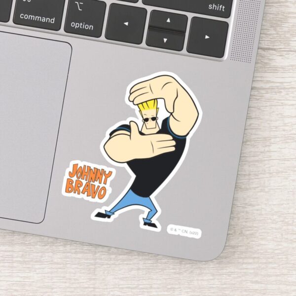 Johnny_Bravo_Picture_Frame_Pose_Sticker_14 Johnny Bravo Picture Frame Pose Sticker