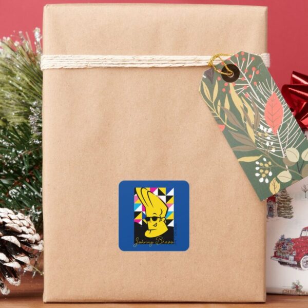 Johnny_Bravo_Pop_Art_Graphic_Square_Sticker_6 Johnny Bravo Pop Art Graphic Square Sticker
