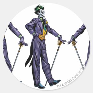 Joker All Sides Classic Round Sticker