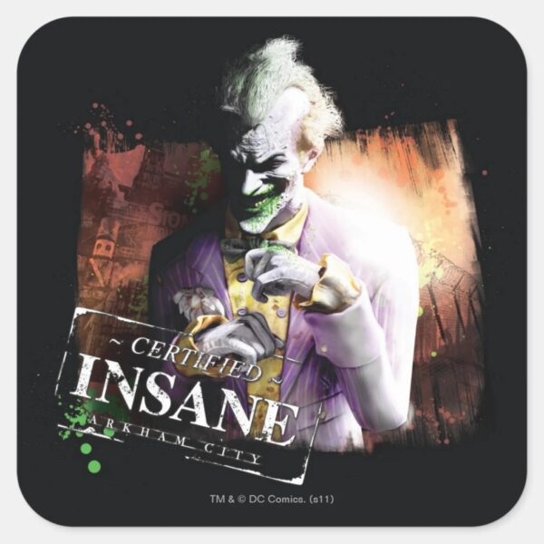 Joker_-_Certified_Insane_Square_Sticker_1 Joker Certified Insane Square Sticker