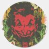 Joker_Retro_Comic_Book_Montage_Classic_Round_Sticker_1 Joker Retro Comic Book Montage Classic Round Sticker