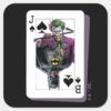 Joker_and_Batman_Spade_Playing_Card_Illustration_Square_Sticker_1 Joker And Batman Spade Playing Card Illustration Square Sticker