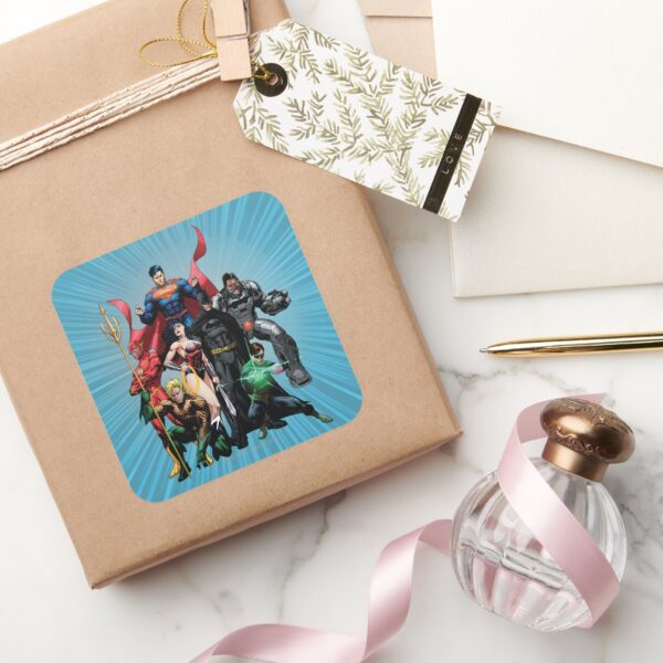 Justice_League_-_Group_2_Square_Sticker_5 Justice League Group 2 Square Sticker