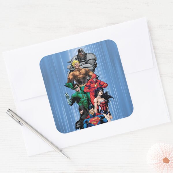 Justice_League_-_Group_3_Square_Sticker_3 Justice League Group 3 Square Sticker
