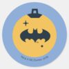 Justice_League_Batman_Holiday_Bauble_Classic_Round_Sticker_1 Justice League Batman Holiday Bauble Classic Round Sticker