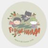 Justice_League_Chibi_Holiday_Cookie_Chase_Classic_Round_Sticker_1 Justice League Chibi Holiday Cookie Chase Classic Round Sticker