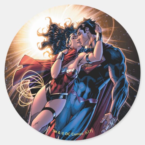 Justice League Comic Cover 12 Variant Classic Round Sticker