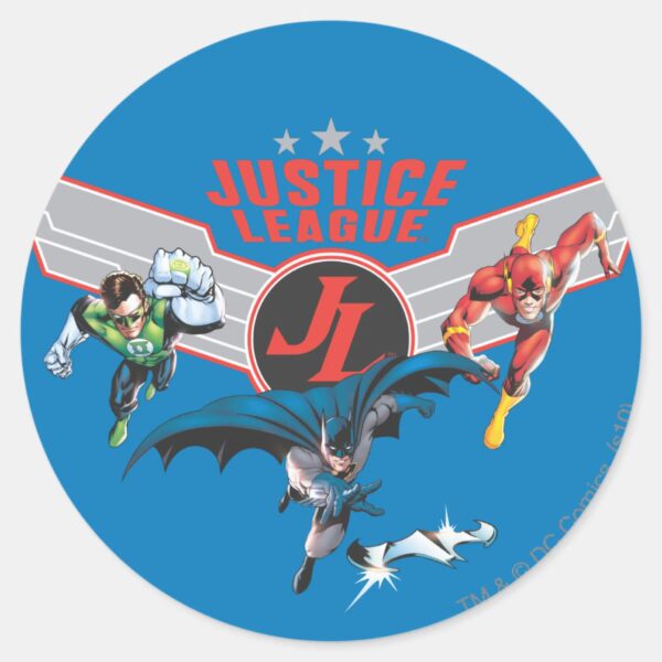 Justice_League_Flying_Air_Badge_and_Heroes_Classic_Round_Sticker_1 Justice League Flying Air Badge And Heroes Classic Round Sticker