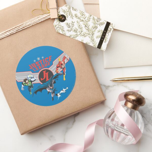 Justice_League_Flying_Air_Badge_and_Heroes_Classic_Round_Sticker_5 Justice League Flying Air Badge And Heroes Classic Round Sticker