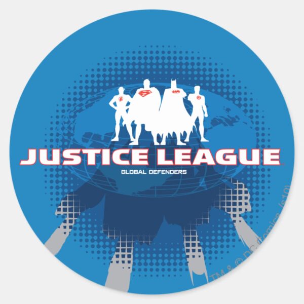 Justice_League_Global_Defenders_Classic_Round_Sticker_1 Justice League Global Defenders Classic Round Sticker
