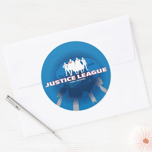 Justice_League_Global_Defenders_Classic_Round_Sticker_3 Justice League Global Defenders Classic Round Sticker