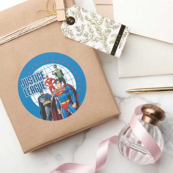 Justice_League_Global_Heroes_Classic_Round_Sticker_5 Justice League Global Heroes Classic Round Sticker