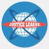 Justice_League_Globe_Logo_Classic_Round_Sticker_1 Justice League Globe Logo Classic Round Sticker