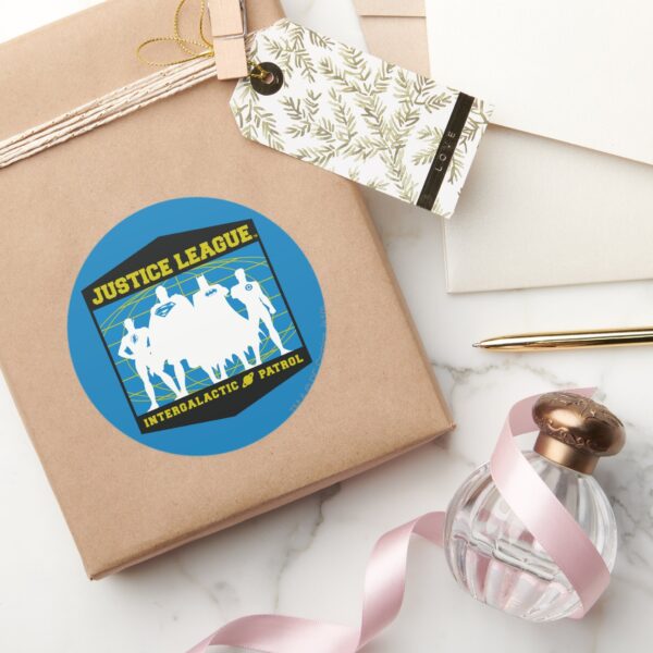 Justice_League_Intergalactic_Patrol_Classic_Round_Sticker_5 Justice League Intergalactic Patrol Classic Round Sticker