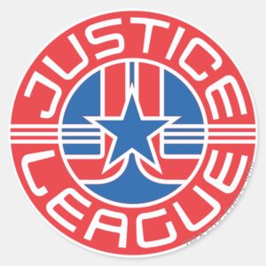 Justice League Logo Classic Round Sticker