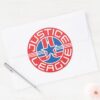 Justice_League_Logo_Classic_Round_Sticker_3 Justice League Logo Classic Round Sticker