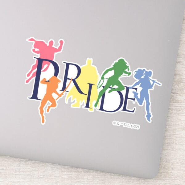 Justice_League_Pride_Character_Silhouettes_Sticker_1 Justice League Pride Character Silhouettes Sticker