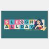 Justice_League_Wonder_Woman__Sleigh_All_Day__Rectangular_Sticker_1 Justice League Wonder Woman Sleigh All Day Rectangular Sticker