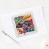 Justice_League__Save_the_Holidays!__Square_Sticker_3 Justice League Save The Holidays Square Sticker
