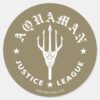 Justice_League___Aquaman_Retro_Trident_Emblem_Classic_Round_Sticker_1 Justice League Aquaman Retro Trident Emblem Classic Round Sticker