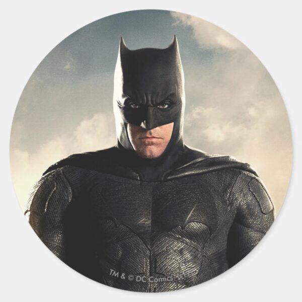 Justice_League___Batman_On_Battlefield_Classic_Round_Sticker_1 Justice League Batman On Battlefield Classic Round Sticker
