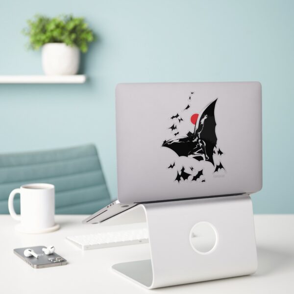Justice League Batman In Cloud Of Bats Pop Art Sticker