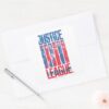 Justice_League___Blue_&_Red_Group_Pop_Art_Square_Sticker_3 Justice League Blue Red Group Pop Art Square Sticker