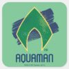 Justice_League___Brush_&_Halftone_Aquaman_Symbol_Square_Sticker_1 Justice League Brush Halftone Aquaman Symbol Square Sticker