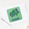 Justice_League___Brush_&_Halftone_Aquaman_Symbol_Square_Sticker_3 Justice League Brush Halftone Aquaman Symbol Square Sticker