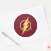 Justice_League___Brush_&_Halftone_Flash_Symbol_Classic_Round_Sticker_3 Justice League Brush Halftone Flash Symbol Classic Round Sticker