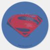 Justice_League___Brush_&_Halftone_Superman_Symbol_Classic_Round_Sticker_1 Justice League Brush Halftone Superman Symbol Classic Round Sticker