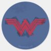 Justice_League___Brushed_Wonder_Woman_Symbol_Classic_Round_Sticker_1 Justice League Brushed Wonder Woman Symbol Classic Round Sticker
