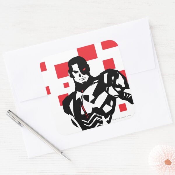 Justice_League___Cyborg_Digital_Noir_Pop_Art_Square_Sticker_3 Justice League Cyborg Digital Noir Pop Art Square Sticker