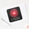 Justice_League___Glowing_Cyborg_Symbol_Square_Sticker_3 Justice League Glowing Cyborg Symbol Square Sticker