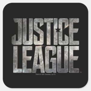 Justice League Justice League Metallic Logo Square Sticker