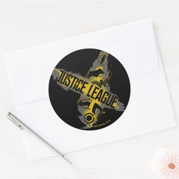 Justice_League___Justice_League_&_Team_Symbols_Classic_Round_Sticker_3 Justice League Justice League Team Symbols Classic Round Sticker