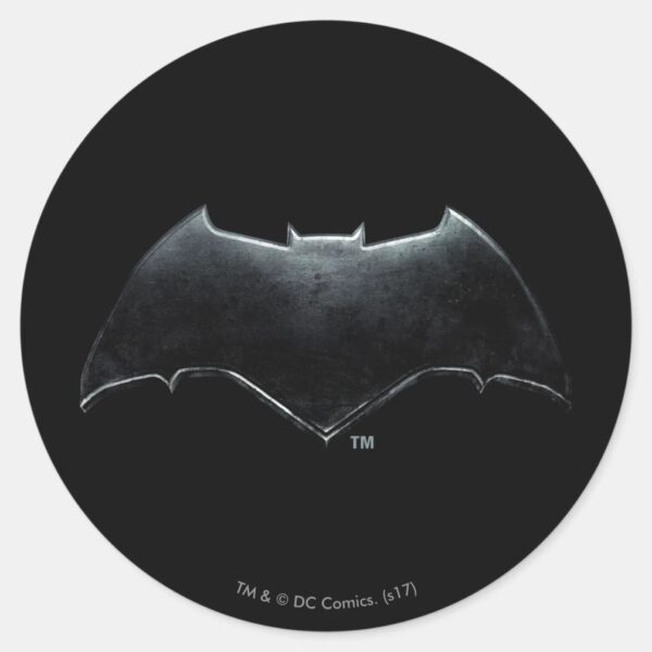 Justice_League___Metallic_Batman_Symbol_Classic_Round_Sticker_1 Justice League Metallic Batman Symbol Classic Round Sticker