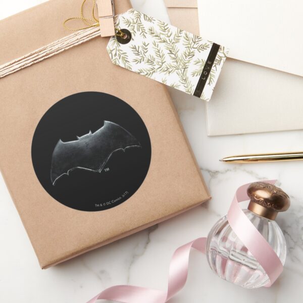 Justice_League___Metallic_Batman_Symbol_Classic_Round_Sticker_5 Justice League Metallic Batman Symbol Classic Round Sticker